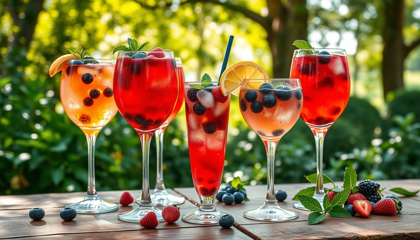 berry mocktails